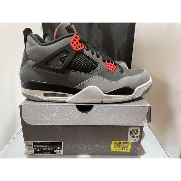 Air Jordan 4 Retro 'Dark Grey/Infrared 23-Black' DH6927 061 - Picture 8 of 9
